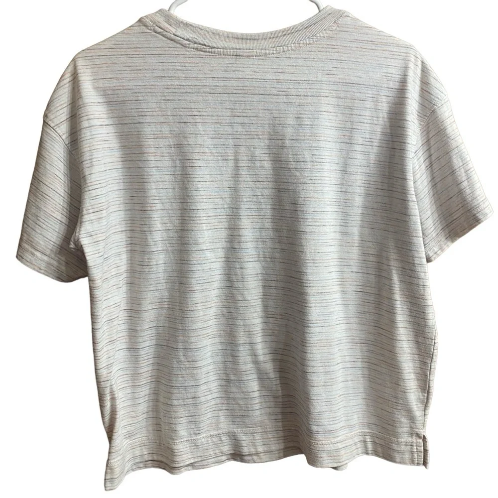 Old Navy Easy Vintage Warm Space Dye Crewneck Short Sleeve Tee Size Small